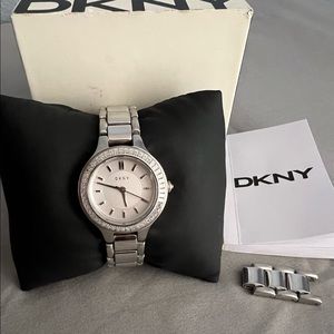 Stainless steel DKNY watch